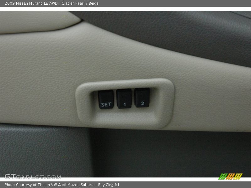 Glacier Pearl / Beige 2009 Nissan Murano LE AWD