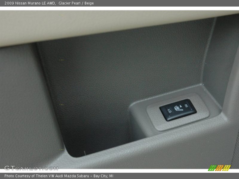 Glacier Pearl / Beige 2009 Nissan Murano LE AWD