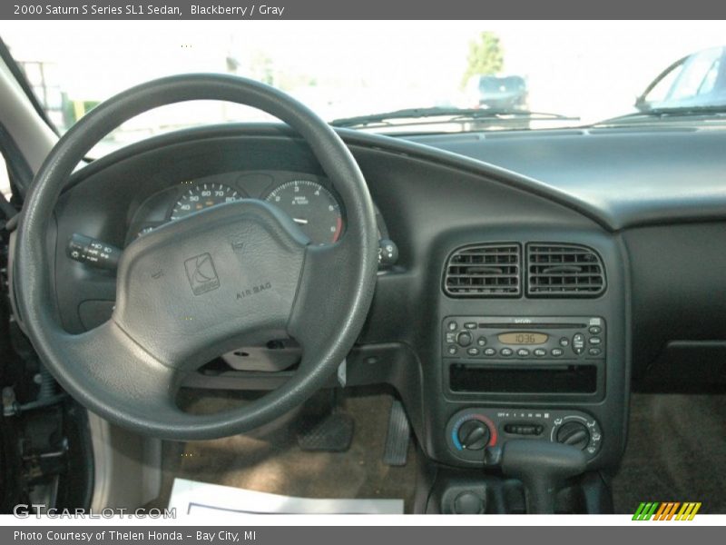 Blackberry / Gray 2000 Saturn S Series SL1 Sedan