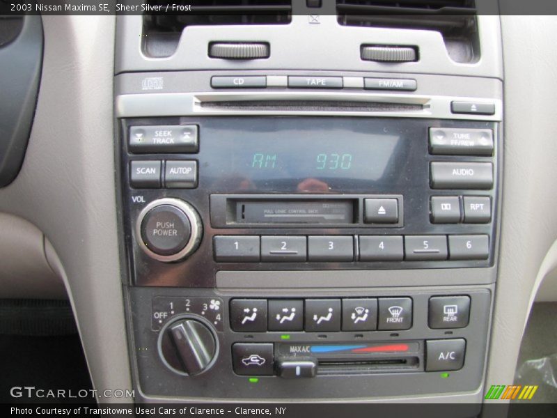 Sheer Silver / Frost 2003 Nissan Maxima SE
