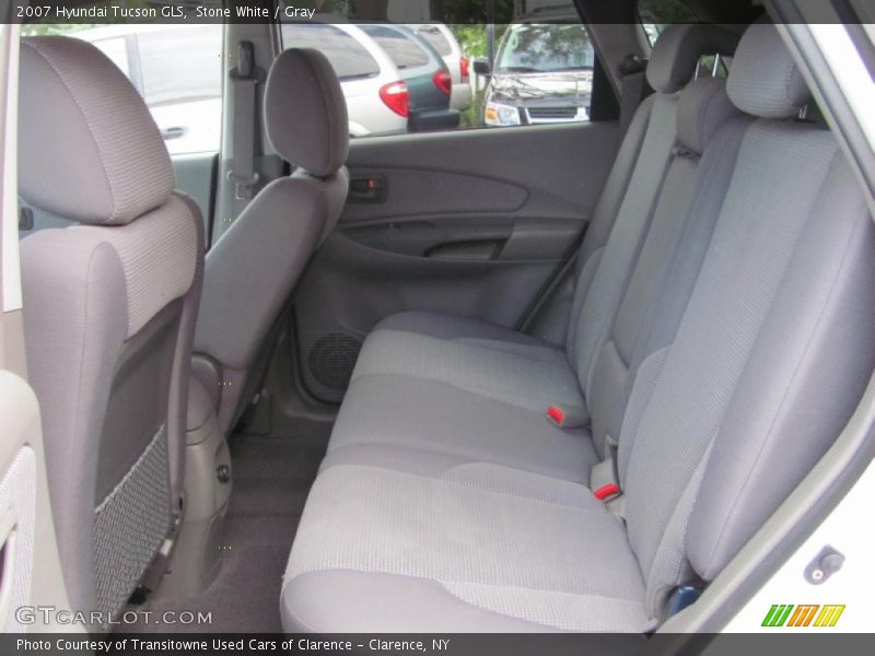 Stone White / Gray 2007 Hyundai Tucson GLS