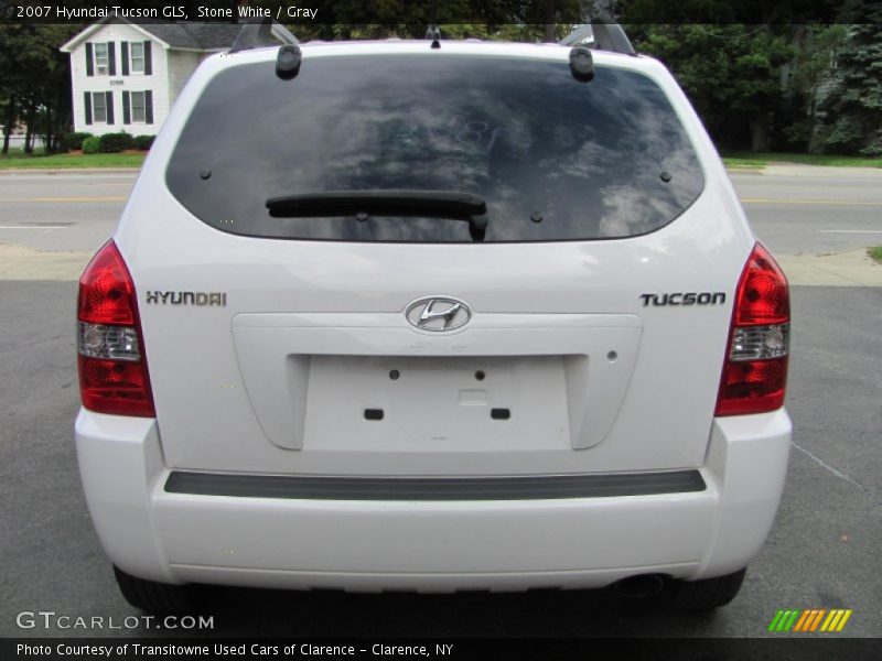 Stone White / Gray 2007 Hyundai Tucson GLS