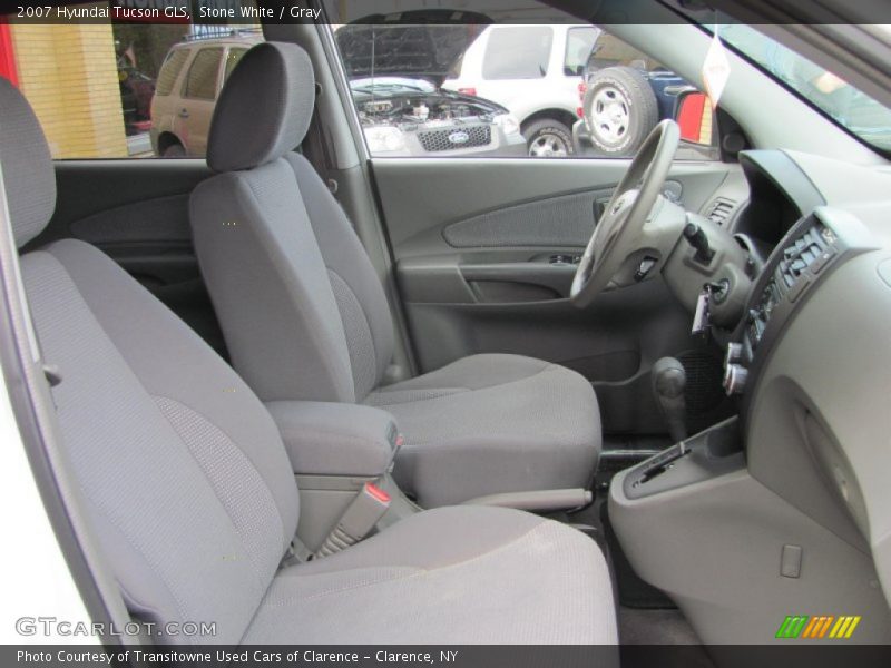 Stone White / Gray 2007 Hyundai Tucson GLS