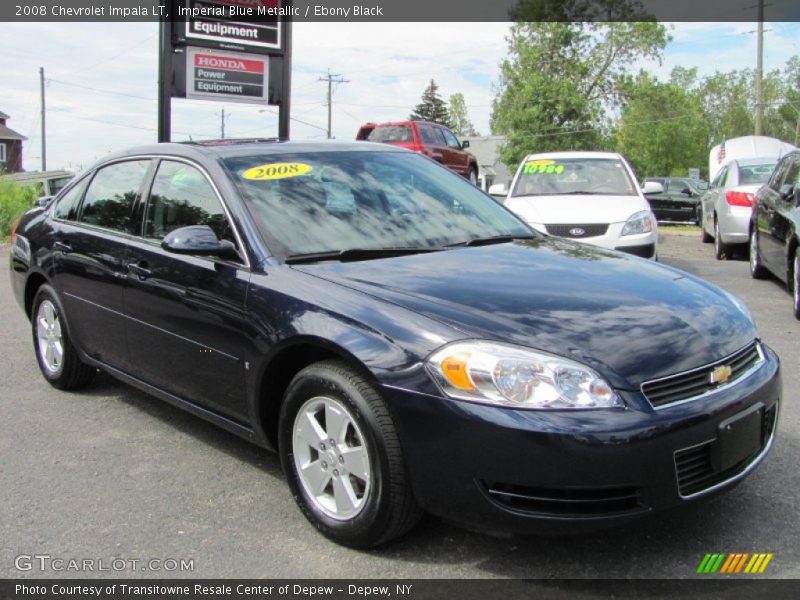 Imperial Blue Metallic / Ebony Black 2008 Chevrolet Impala LT