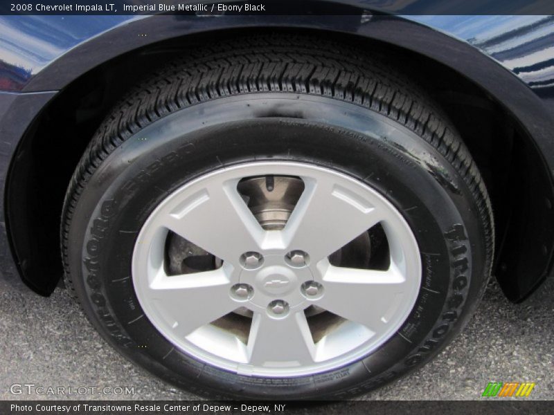 Imperial Blue Metallic / Ebony Black 2008 Chevrolet Impala LT