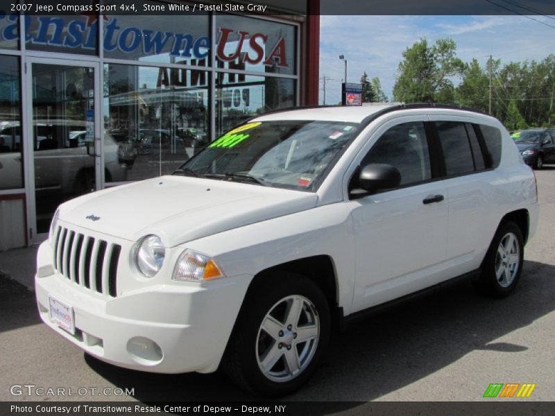 Stone White / Pastel Slate Gray 2007 Jeep Compass Sport 4x4