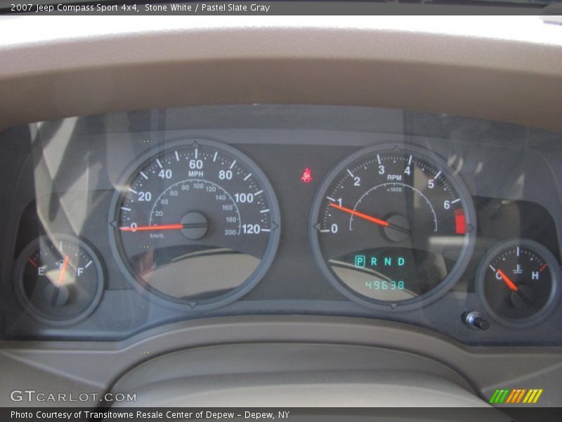 Stone White / Pastel Slate Gray 2007 Jeep Compass Sport 4x4