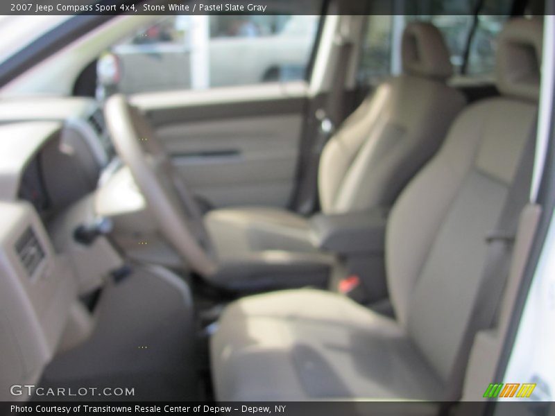 Stone White / Pastel Slate Gray 2007 Jeep Compass Sport 4x4