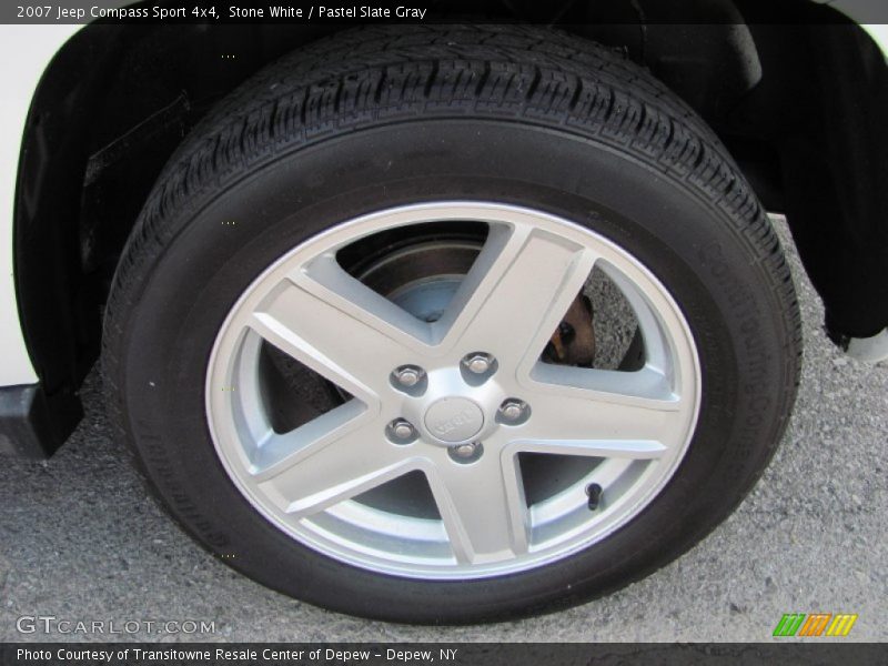 Stone White / Pastel Slate Gray 2007 Jeep Compass Sport 4x4