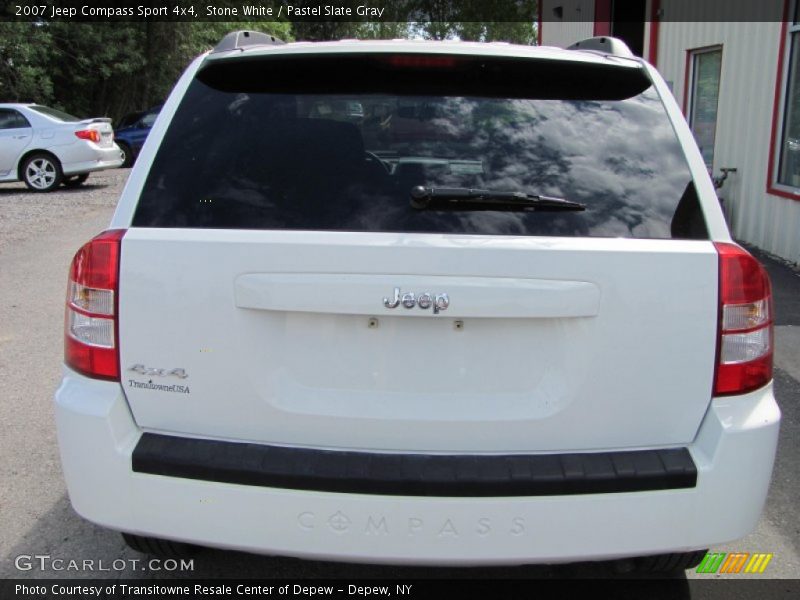 Stone White / Pastel Slate Gray 2007 Jeep Compass Sport 4x4