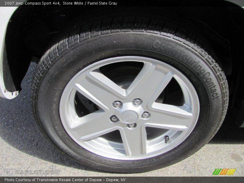 Stone White / Pastel Slate Gray 2007 Jeep Compass Sport 4x4