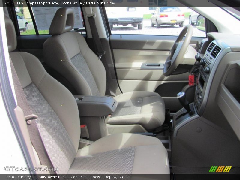 Stone White / Pastel Slate Gray 2007 Jeep Compass Sport 4x4