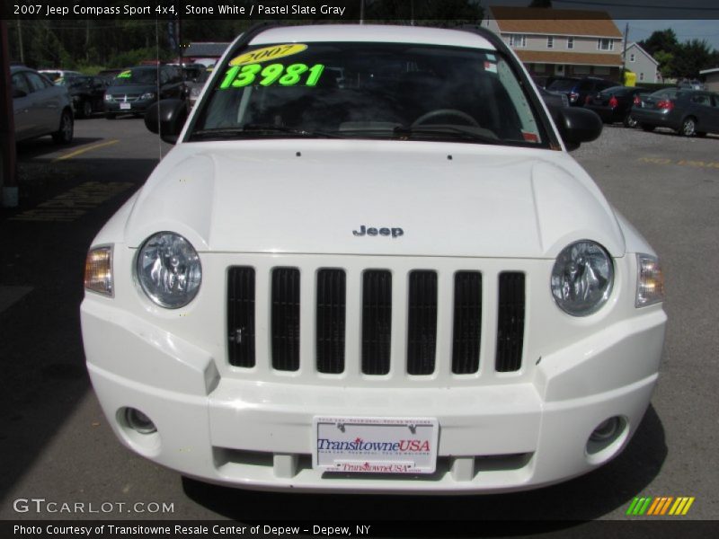 Stone White / Pastel Slate Gray 2007 Jeep Compass Sport 4x4