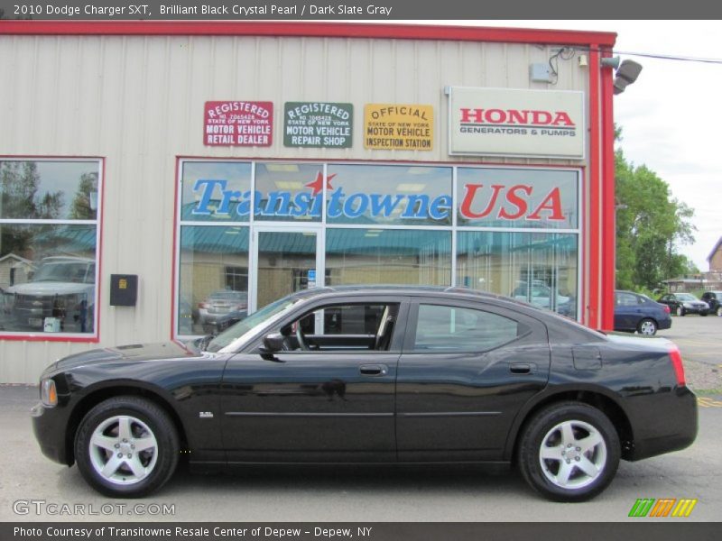 Brilliant Black Crystal Pearl / Dark Slate Gray 2010 Dodge Charger SXT