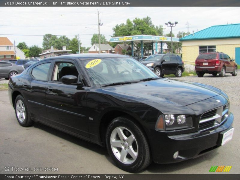 Brilliant Black Crystal Pearl / Dark Slate Gray 2010 Dodge Charger SXT