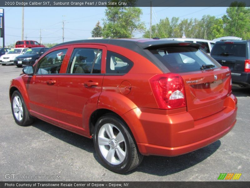 Sunburst Orange Pearl / Dark Slate Gray 2010 Dodge Caliber SXT