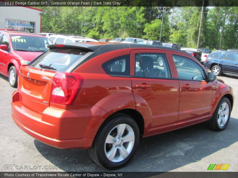 Sunburst Orange Pearl / Dark Slate Gray 2010 Dodge Caliber SXT