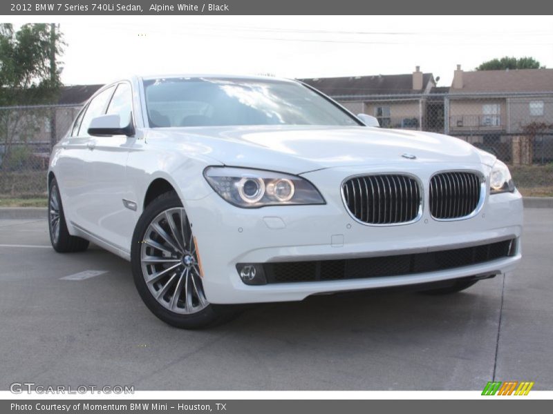 Alpine White / Black 2012 BMW 7 Series 740Li Sedan