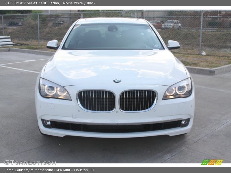 Alpine White / Black 2012 BMW 7 Series 740Li Sedan