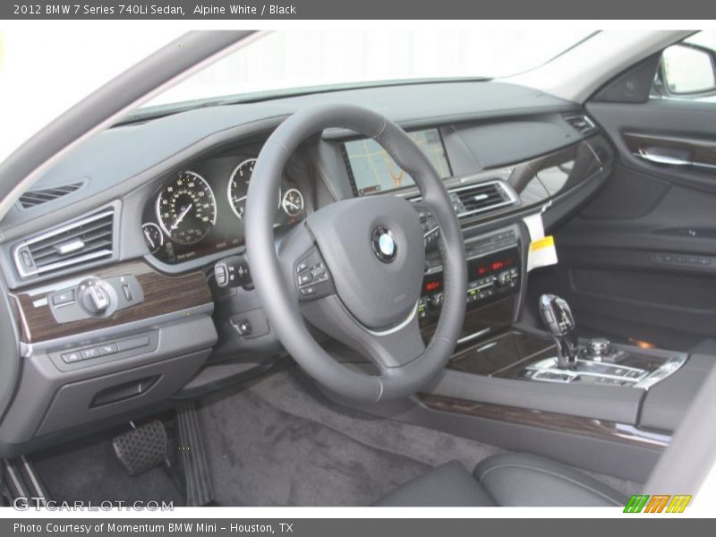 Alpine White / Black 2012 BMW 7 Series 740Li Sedan
