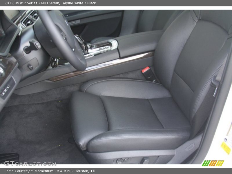 Alpine White / Black 2012 BMW 7 Series 740Li Sedan