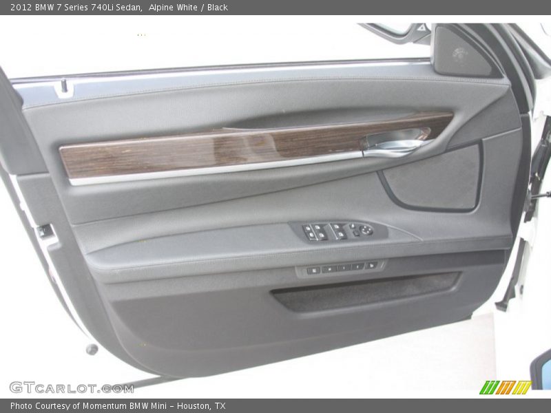 Alpine White / Black 2012 BMW 7 Series 740Li Sedan
