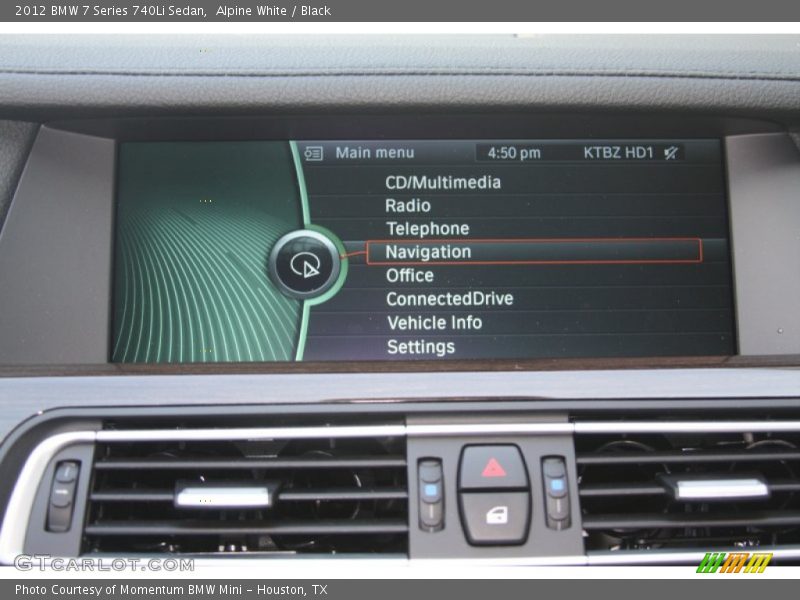 Alpine White / Black 2012 BMW 7 Series 740Li Sedan