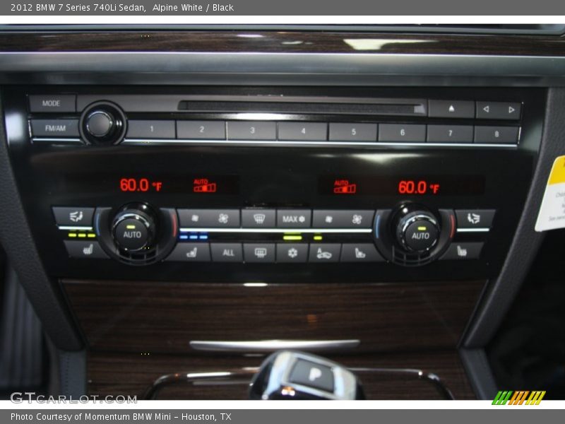 Alpine White / Black 2012 BMW 7 Series 740Li Sedan