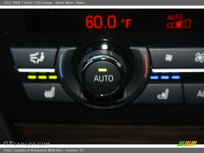 Alpine White / Black 2012 BMW 7 Series 740Li Sedan