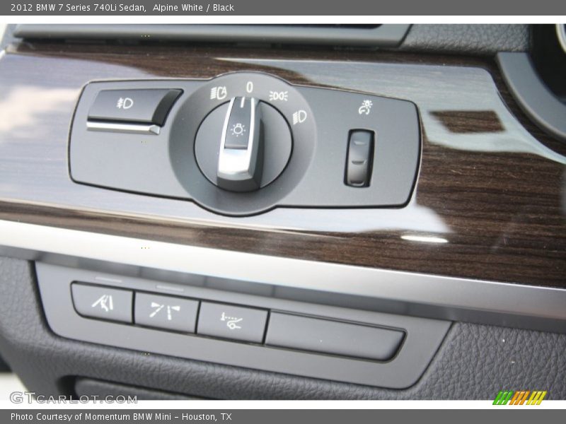 Alpine White / Black 2012 BMW 7 Series 740Li Sedan