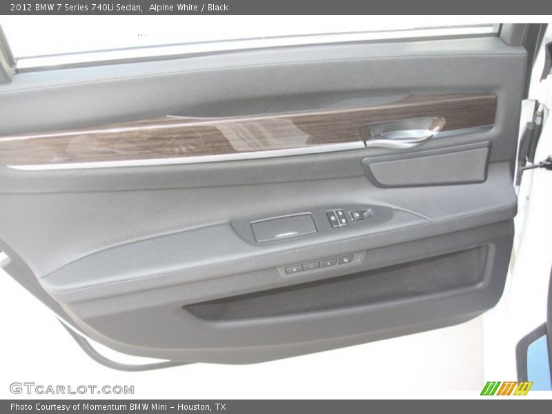 Alpine White / Black 2012 BMW 7 Series 740Li Sedan