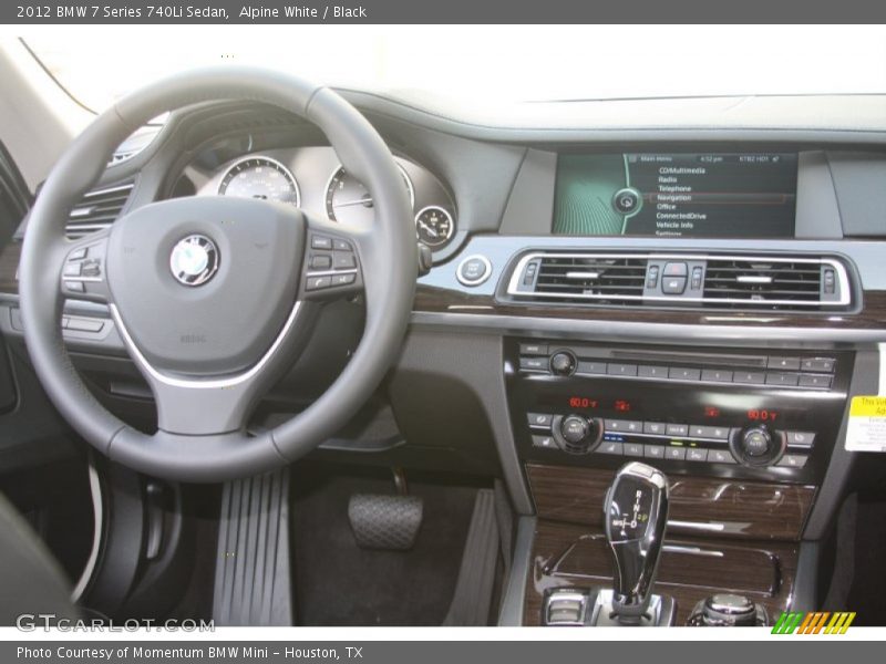 Alpine White / Black 2012 BMW 7 Series 740Li Sedan