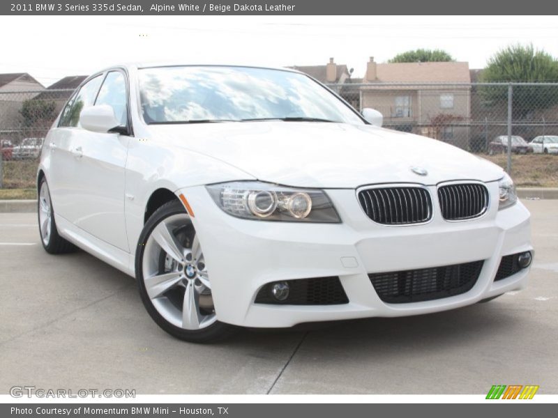 Alpine White / Beige Dakota Leather 2011 BMW 3 Series 335d Sedan