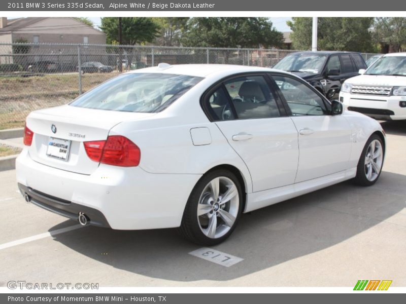 Alpine White / Beige Dakota Leather 2011 BMW 3 Series 335d Sedan