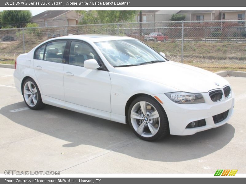 Alpine White / Beige Dakota Leather 2011 BMW 3 Series 335d Sedan