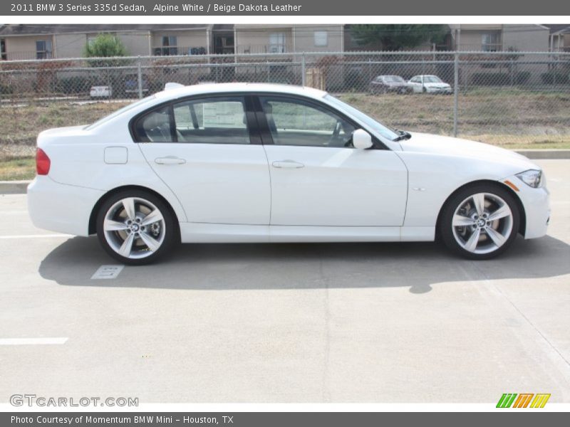 Alpine White / Beige Dakota Leather 2011 BMW 3 Series 335d Sedan