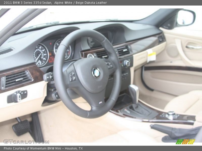 Alpine White / Beige Dakota Leather 2011 BMW 3 Series 335d Sedan