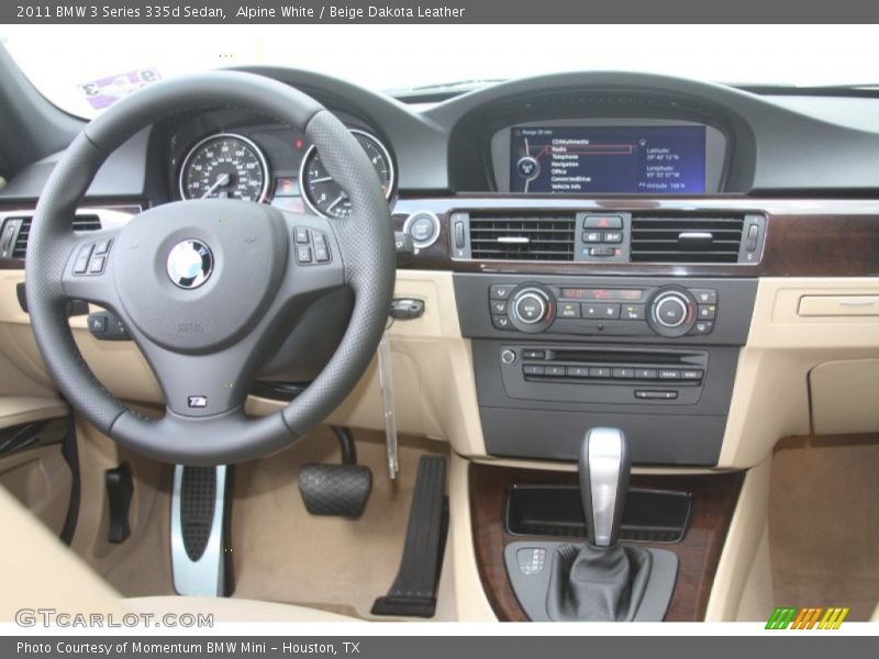 Alpine White / Beige Dakota Leather 2011 BMW 3 Series 335d Sedan