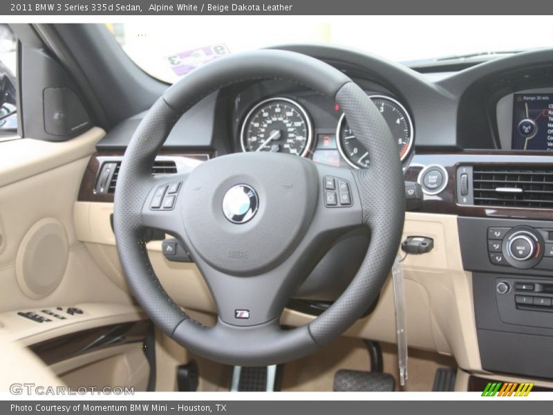 Alpine White / Beige Dakota Leather 2011 BMW 3 Series 335d Sedan