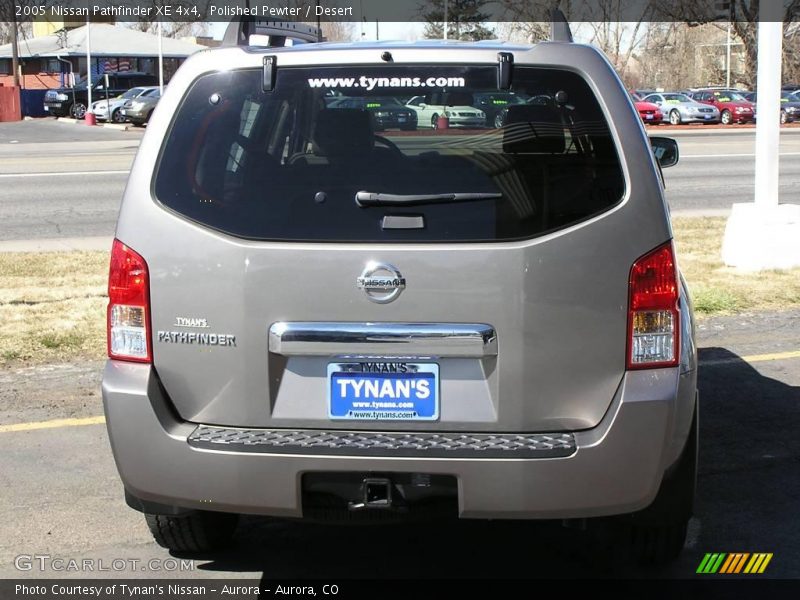 Polished Pewter / Desert 2005 Nissan Pathfinder XE 4x4