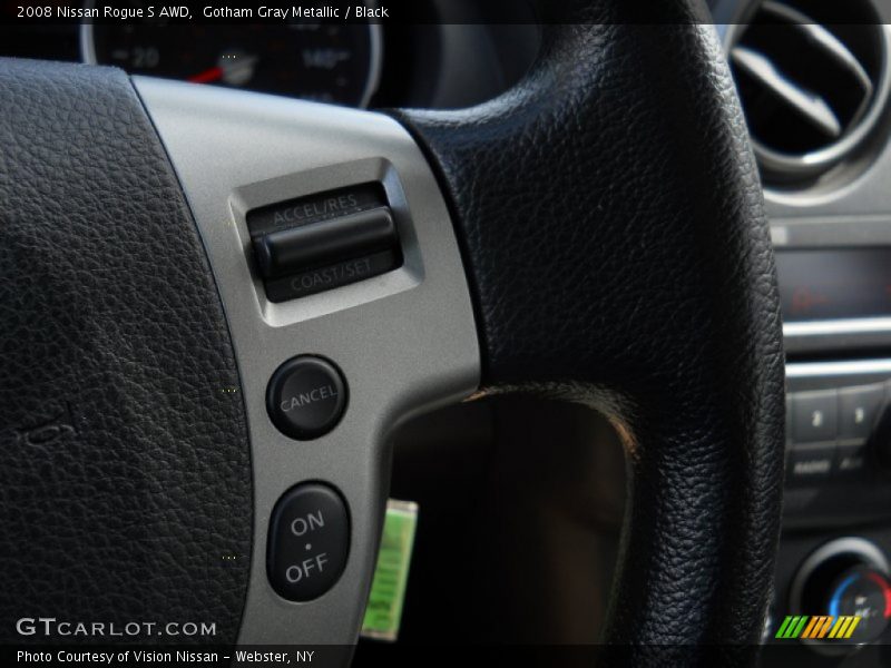 Gotham Gray Metallic / Black 2008 Nissan Rogue S AWD