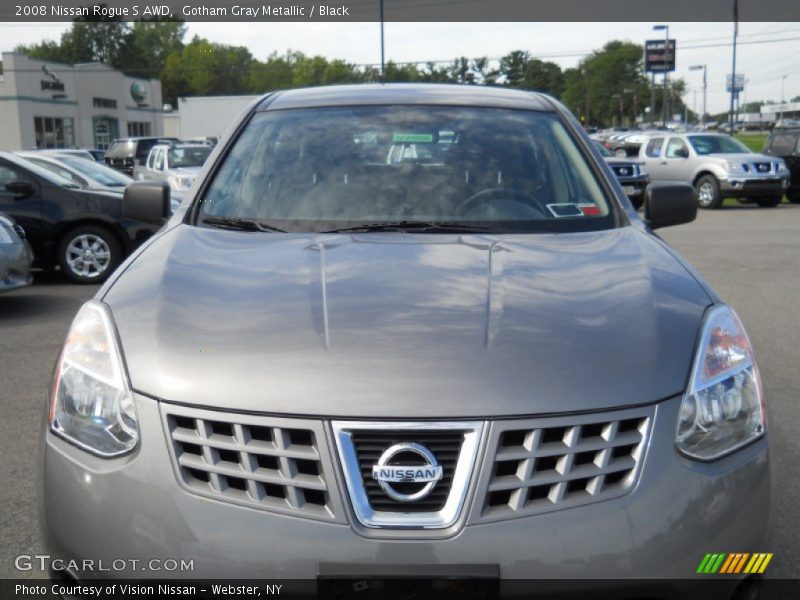 Gotham Gray Metallic / Black 2008 Nissan Rogue S AWD