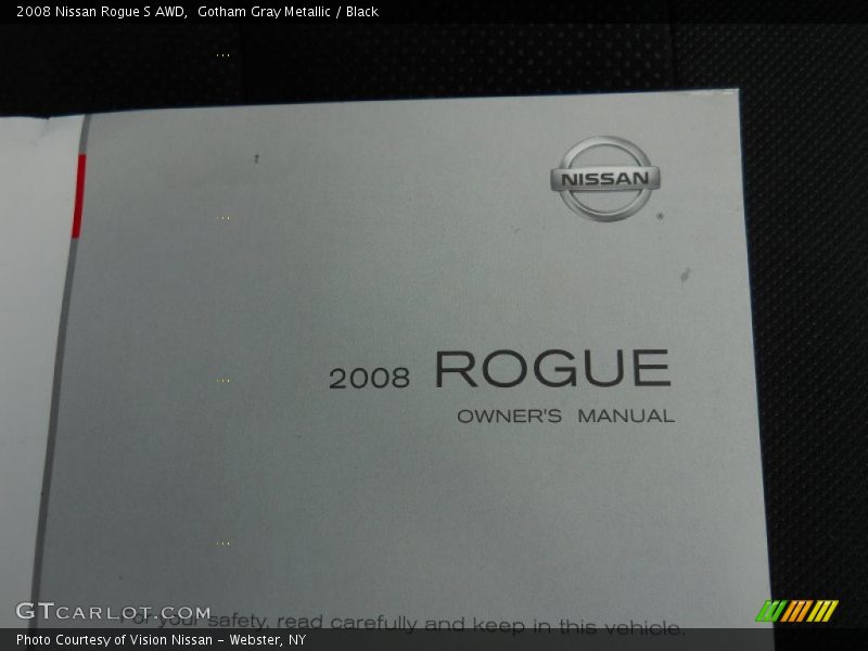 Gotham Gray Metallic / Black 2008 Nissan Rogue S AWD