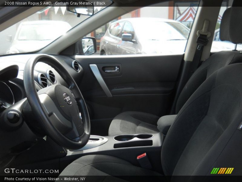 Gotham Gray Metallic / Black 2008 Nissan Rogue S AWD