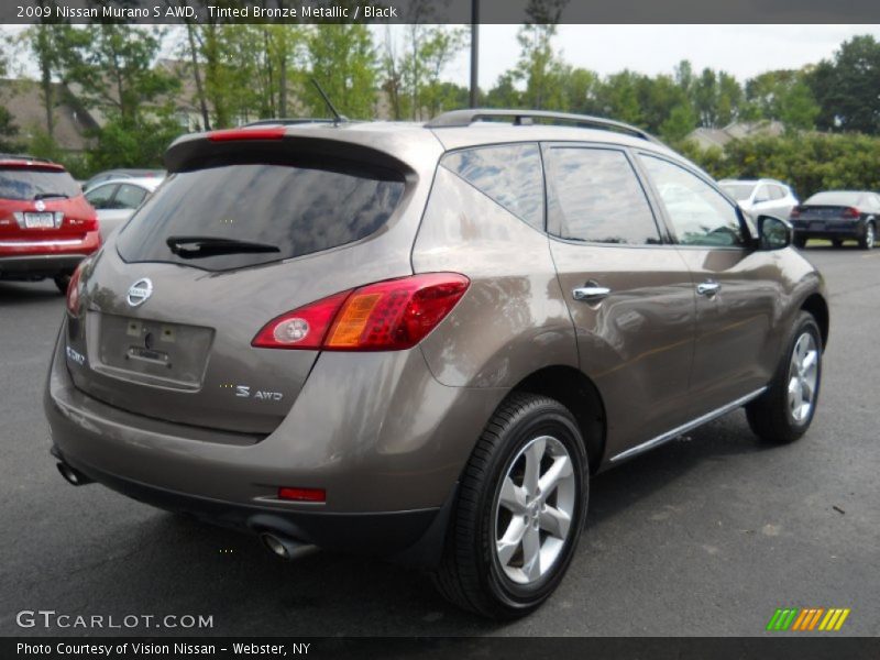 Tinted Bronze Metallic / Black 2009 Nissan Murano S AWD