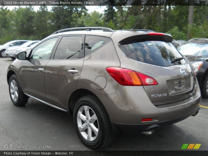 Tinted Bronze Metallic / Black 2009 Nissan Murano S AWD