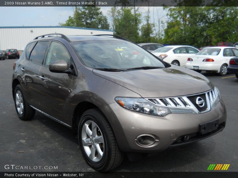 Tinted Bronze Metallic / Black 2009 Nissan Murano S AWD
