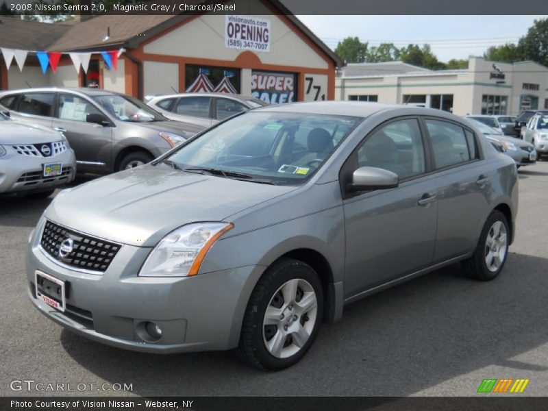 Magnetic Gray / Charcoal/Steel 2008 Nissan Sentra 2.0