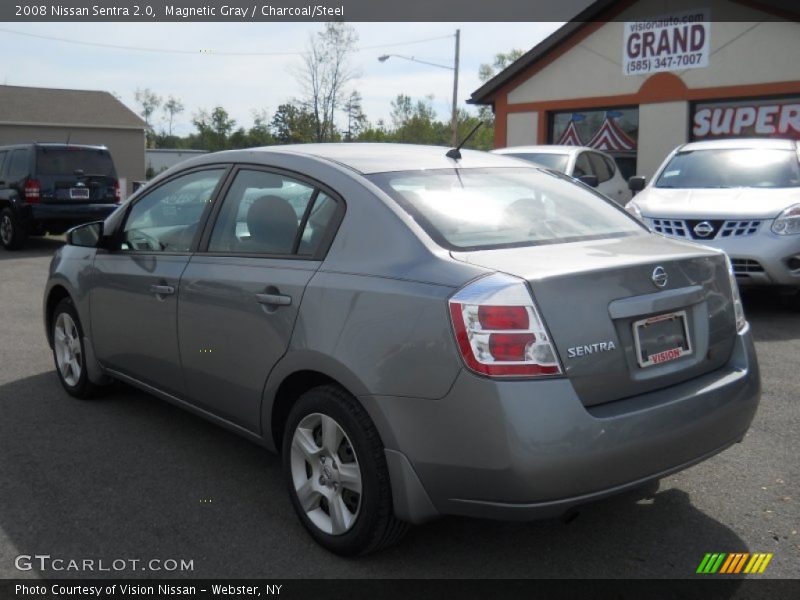Magnetic Gray / Charcoal/Steel 2008 Nissan Sentra 2.0