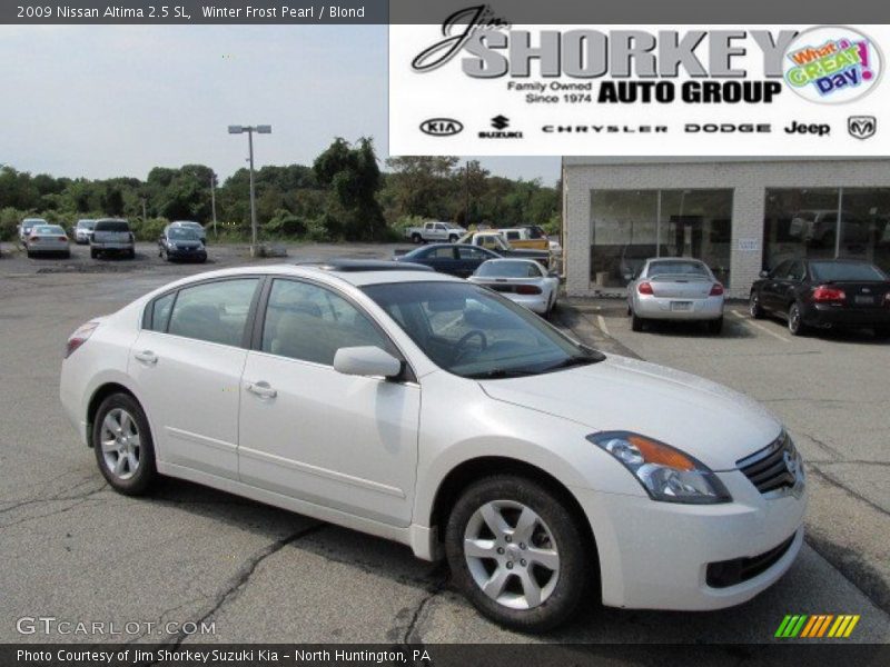 Winter Frost Pearl / Blond 2009 Nissan Altima 2.5 SL